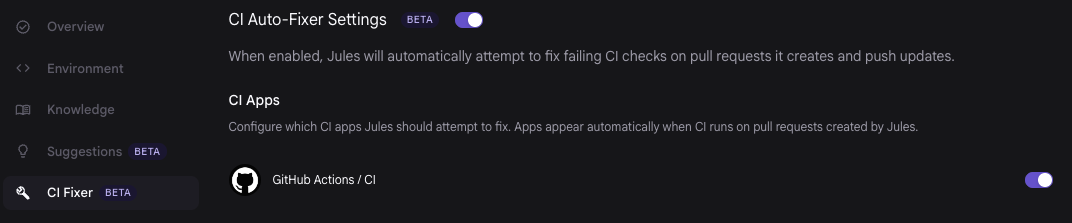 Jules CI Fixer